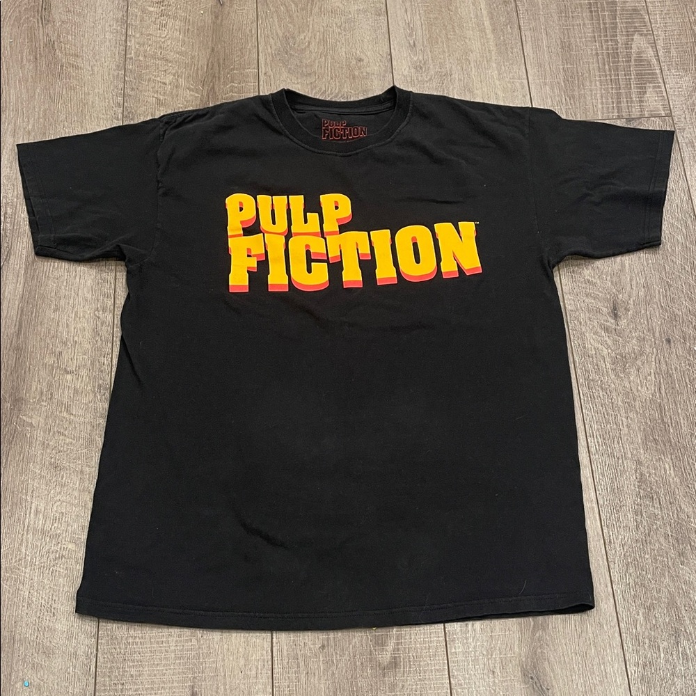 Pulp Fiction Tarantino Film Black T-Shirt Mens Size Large
